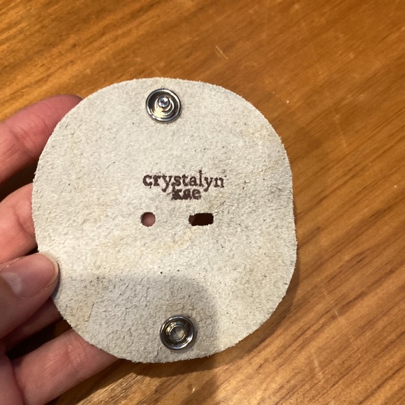 New! CRYSTALYN KAE Animal Print Headphone Tacos Cord Detanglers Metallic Leather - Picture 5 of 11